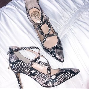 Vince Camuto snakeskin heels